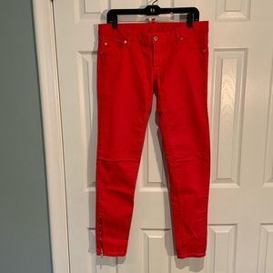 Italian made red DSQUARED2 jeans